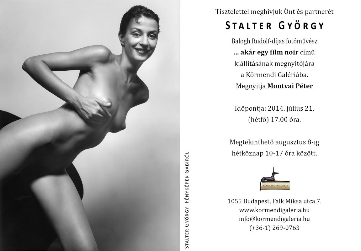 Stalter György: ...akár egy film noir 