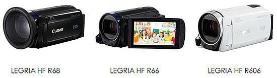 Új Canon LEGRIA HF R videokamerák