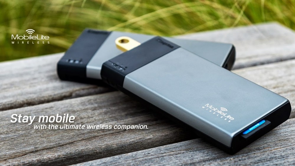 Töltőfunkcióval ellátott Kingston MobileLite Wireless