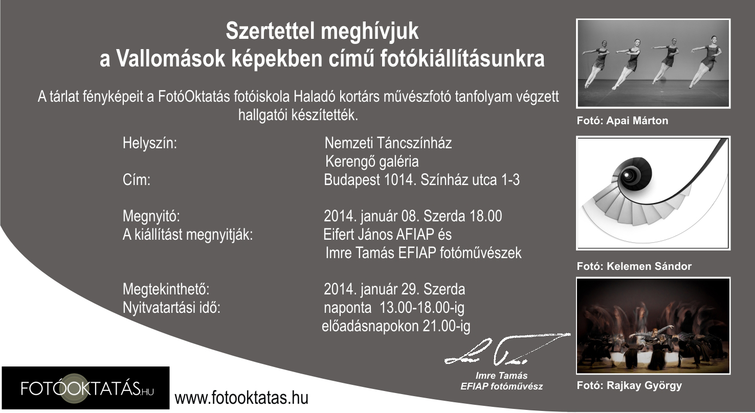 Vallomások képekben - fotókiállítás