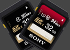 Két gyors Sony SDHC memória